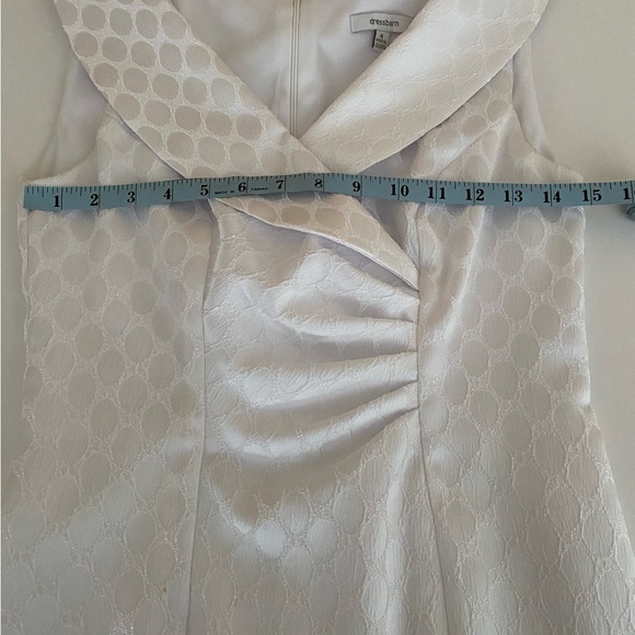 DRESS BARN Women’s Size 4 White Sleeveless Sheath Formal Cocktail Party Dress - Picture 8 of 13
